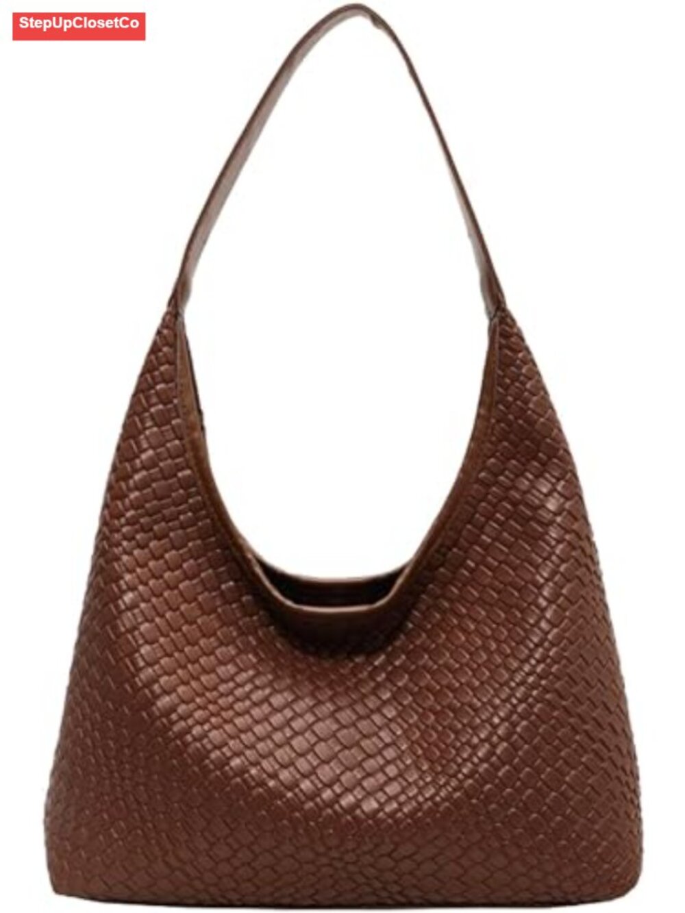 Woven Leather Hobo Tote Bag Large Capacity Shoulder Handbag Crossbody